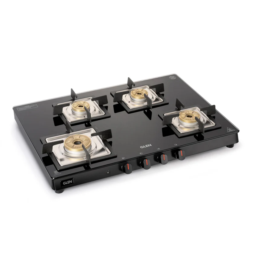 GLEN gas stove 4 burner SLIM (1048 SLSQ BLFB)