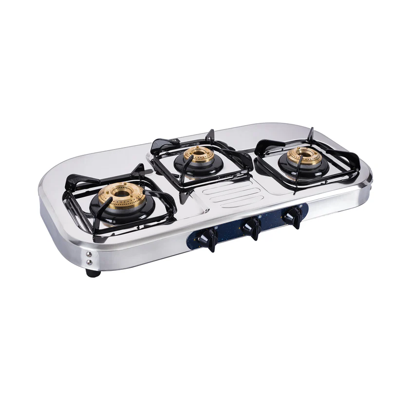 GLEN Gas Stove 3 burner SS (CT1037SSHFBB)